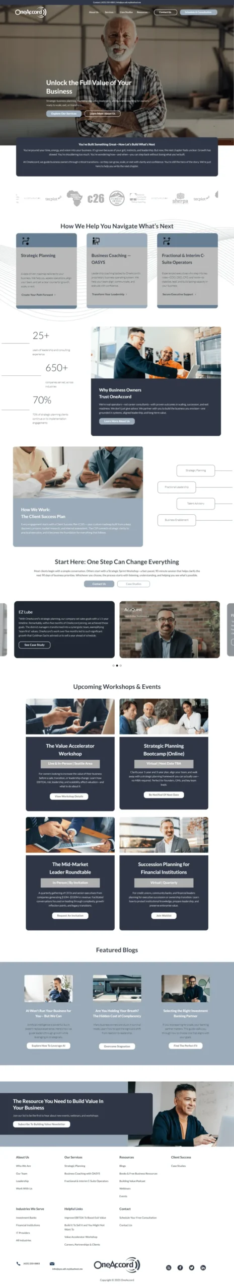 Business Consultation Website - Aventus Digital