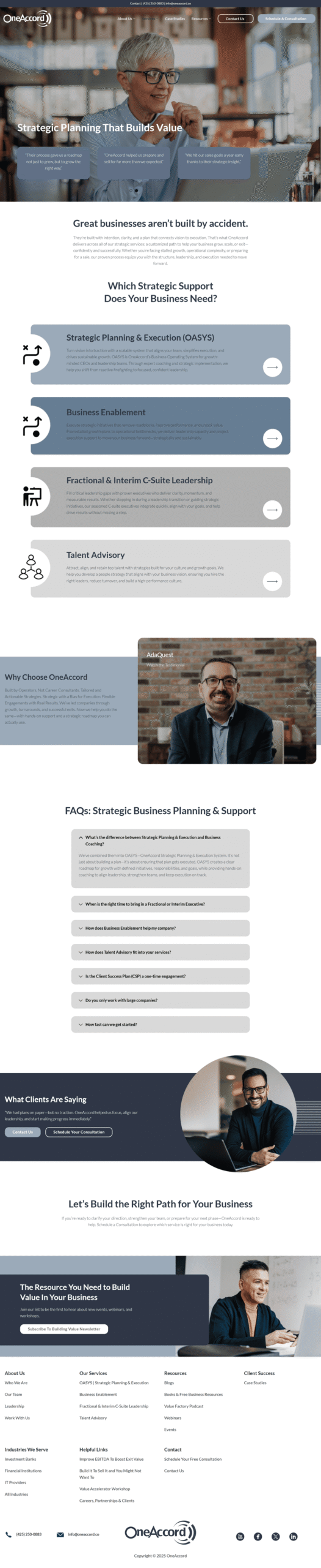 Business Consultation Website Design - Aventus Digital