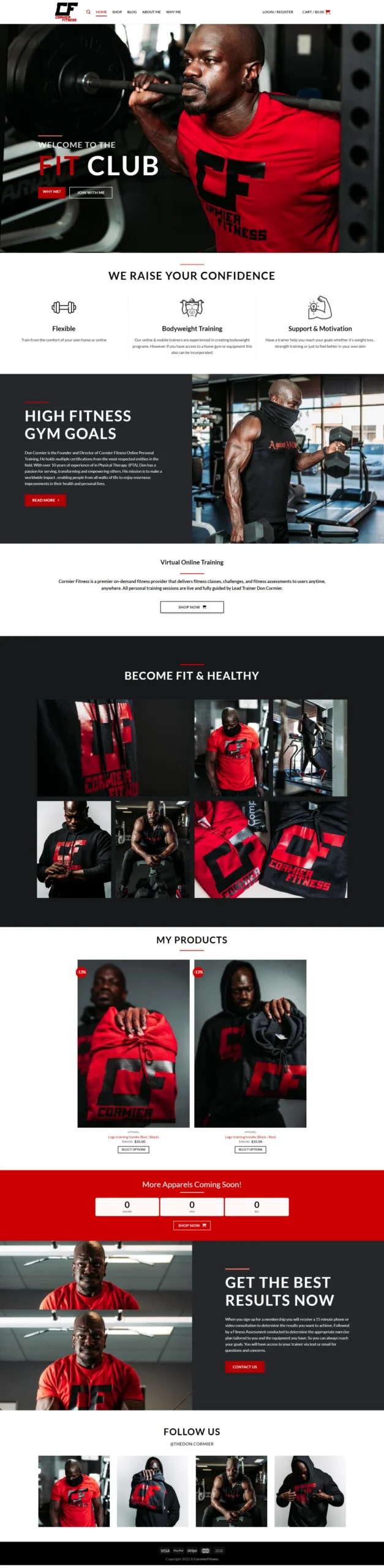 Gym Clothing Website - Aventus Digital