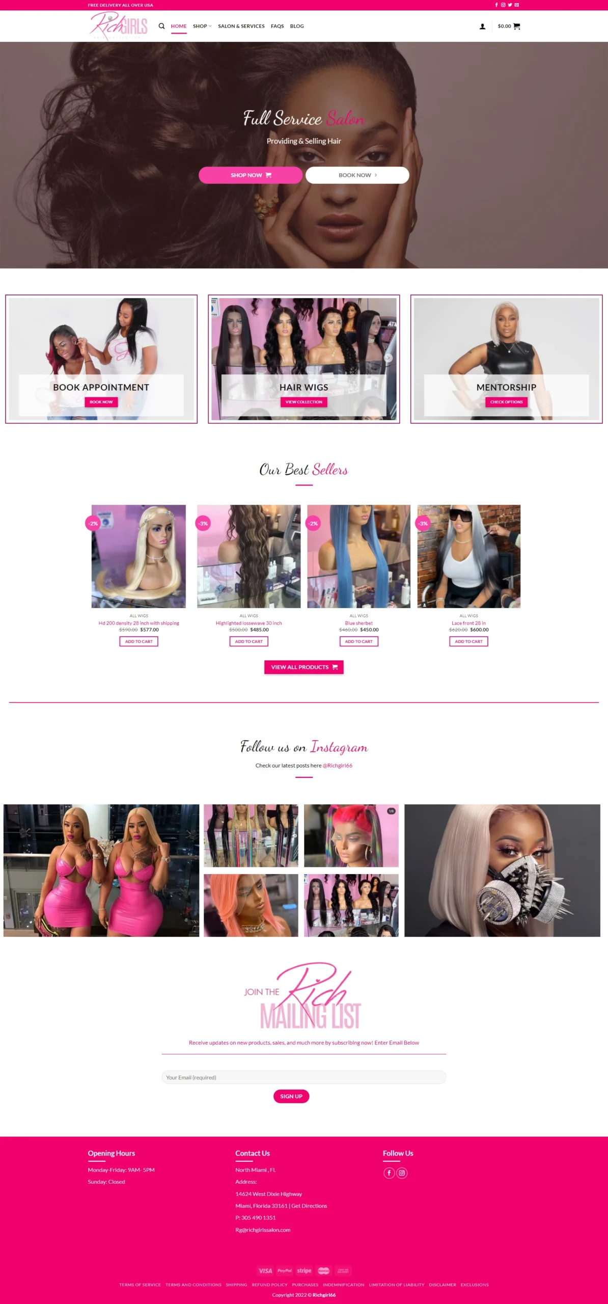 Hair Extension Website - Aventus Digital