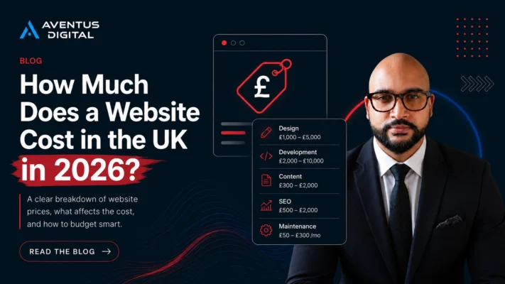 How Much Does a Website Cost in the UK in 2026 by Aventus Digital