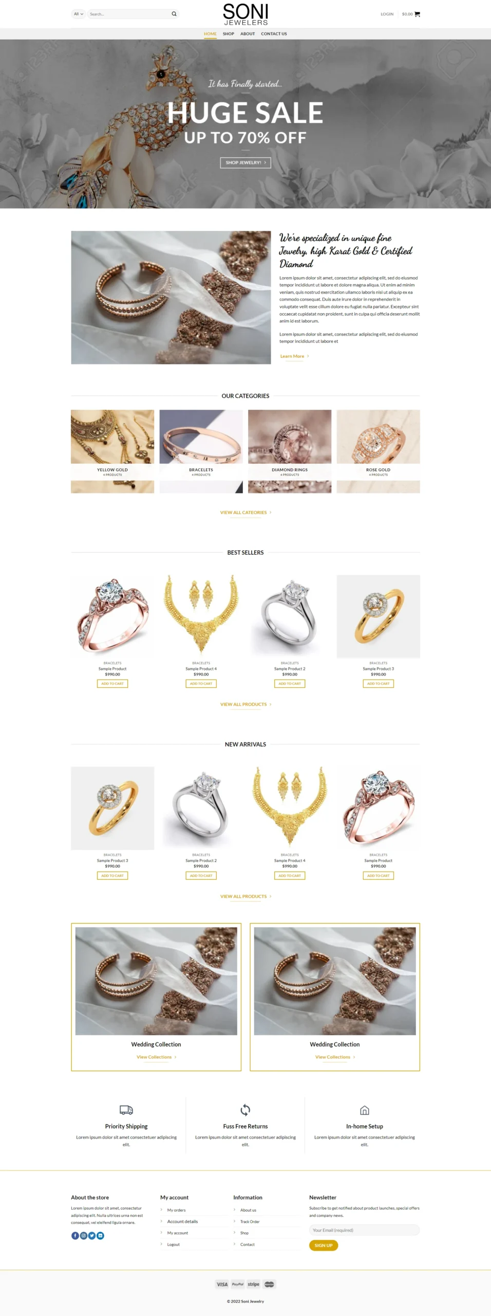 Jewelry Website - Aventus Digital