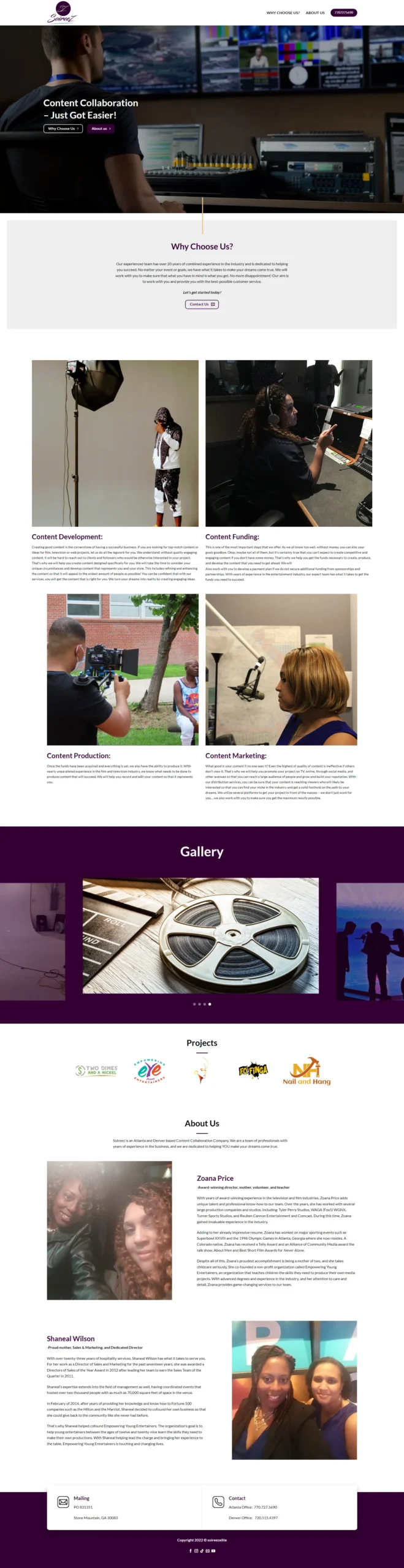 Recording Studio Website - Aventus Digital