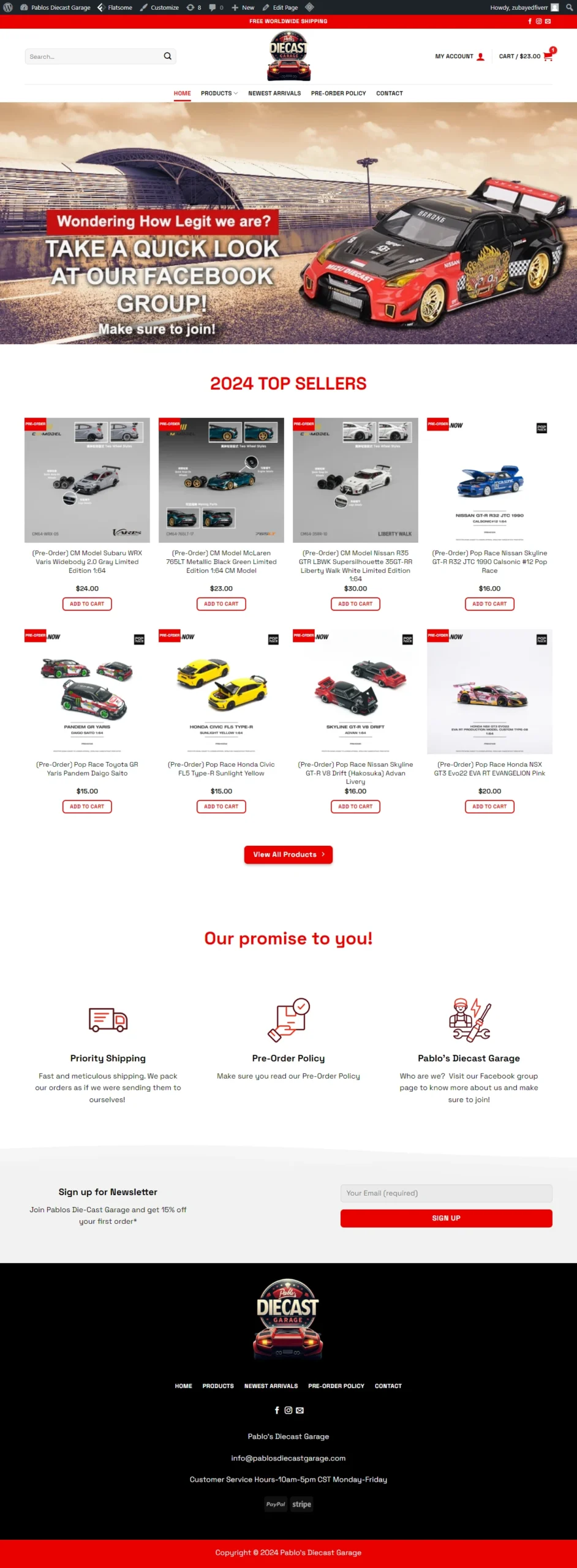 Retro Die Cast Website