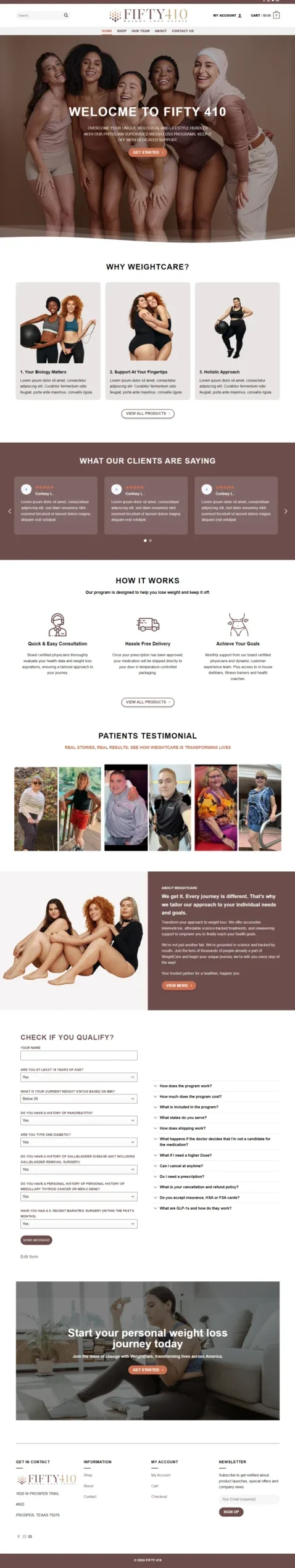 Weight Loss Website - Aventus Digital