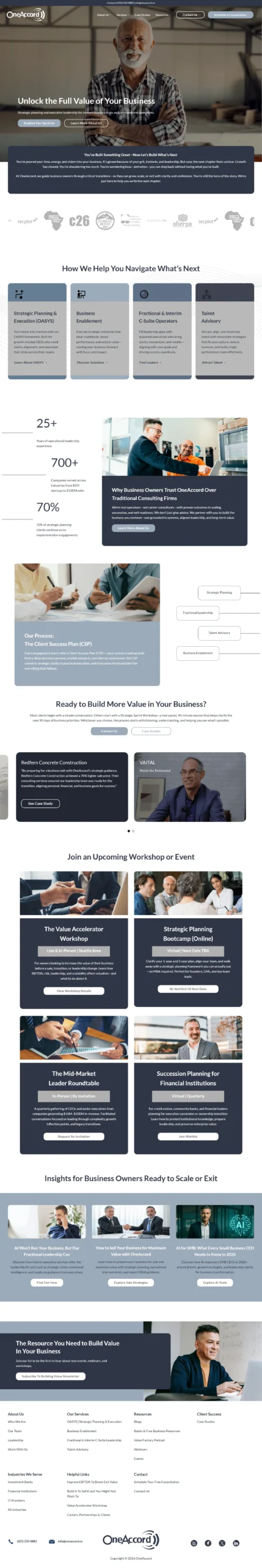 OneAccord After Redesign with Aventus Digital