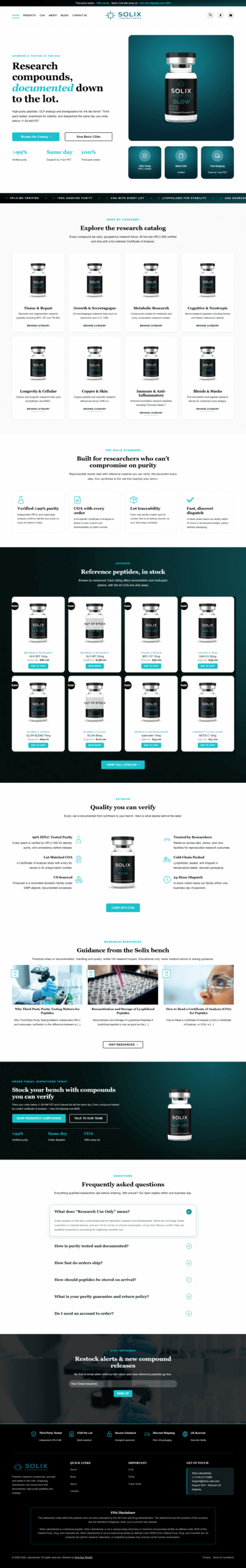 FDA Compliant Research Peptide Store