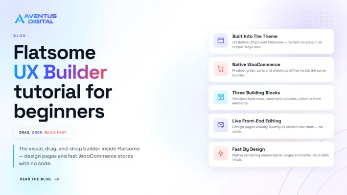Flatsome UX Builder tutorial for beginners