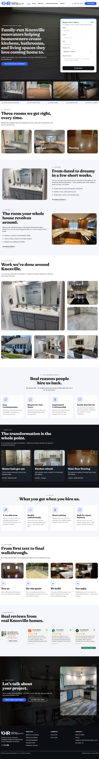 Home renovation website