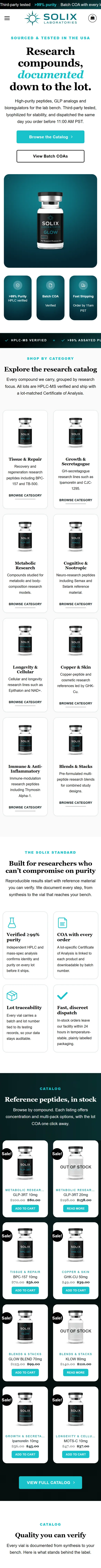 Home page on a phone, down to the footer